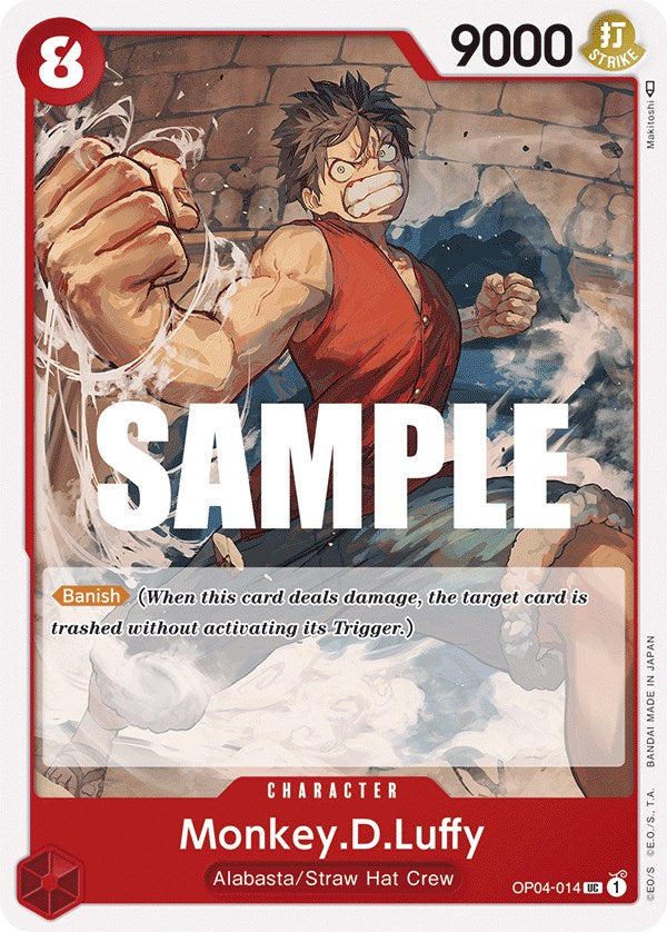 Monkey.D.Luffy (014) (OP04-014) - Kingdoms of Intrigue  [Uncommon]