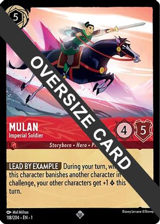 Mulan - Imperial Soldier (Oversized) (118/204) - The First Chapter Cold Foil [Super Rare]