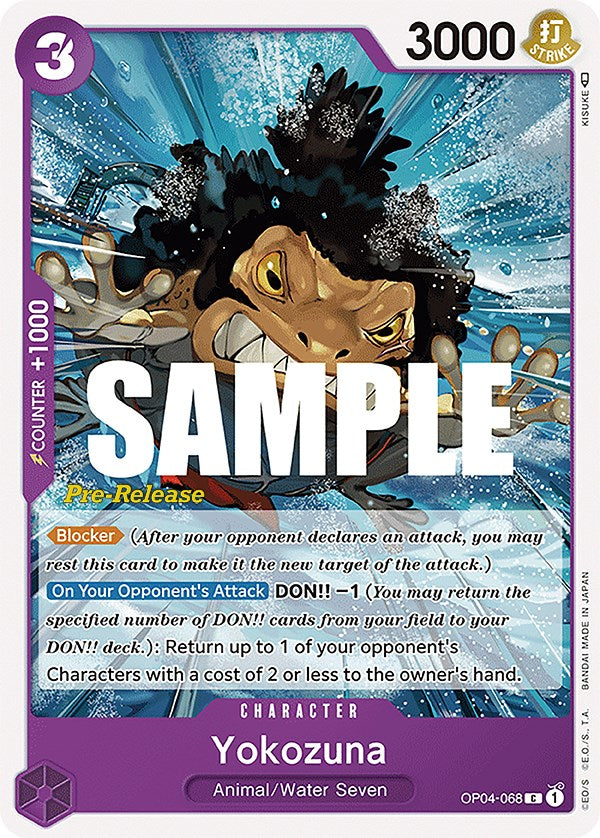 Yokozuna (OP04-068) - Kingdoms of Intrigue Pre-Release Cards  [Common]