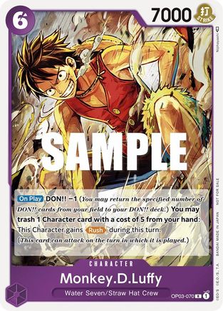 Monkey.D.Luffy (Dash Pack) (OP03-070) - Kingdoms of Intrigue Foil [Rare]