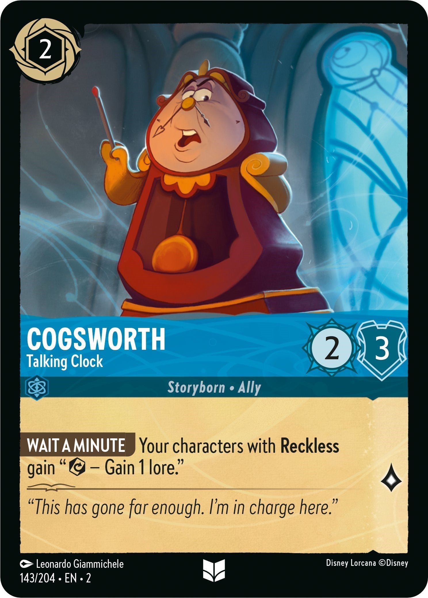 Cogsworth - Talking Clock (143/204) - Rise of the Floodborn  [Uncommon]