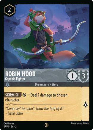 Robin Hood - Capable Fighter (17) - Disney Lorcana Promo Cards Cold Foil [Promo]