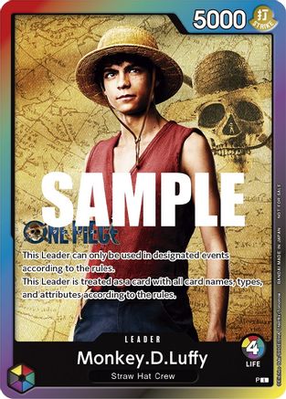 Monkey.D.Luffy (Leader Pack - Live Action) (Sealed Battle 2023 Vol. 1) - One Piece Promotion Cards  [Promo]