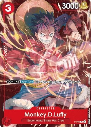 Monkey.D.Luffy - P-006 (Retail Promo) (P-006) - One Piece Promotion Cards  [Promo]