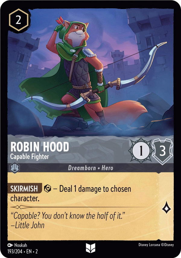 Robin Hood - Capable Fighter (193/204) - Rise of the Floodborn  [Uncommon]