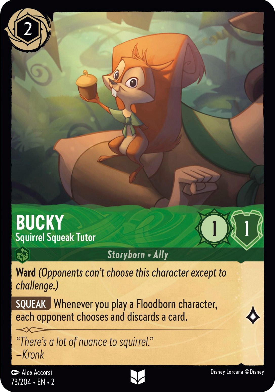 Bucky - Squirrel Squeak Tutor (73/204) - Rise of the Floodborn  [Uncommon]