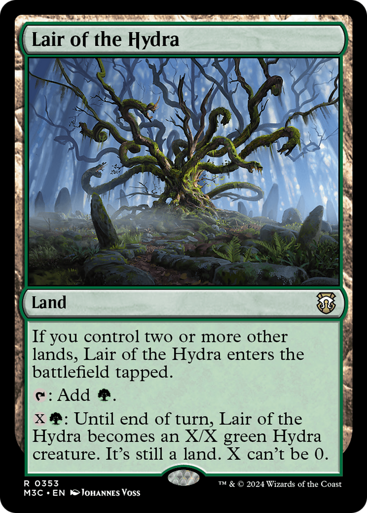 Lair of the Hydra (M3C-353) - Modern Horizons 3 Commander Foil [Rare]