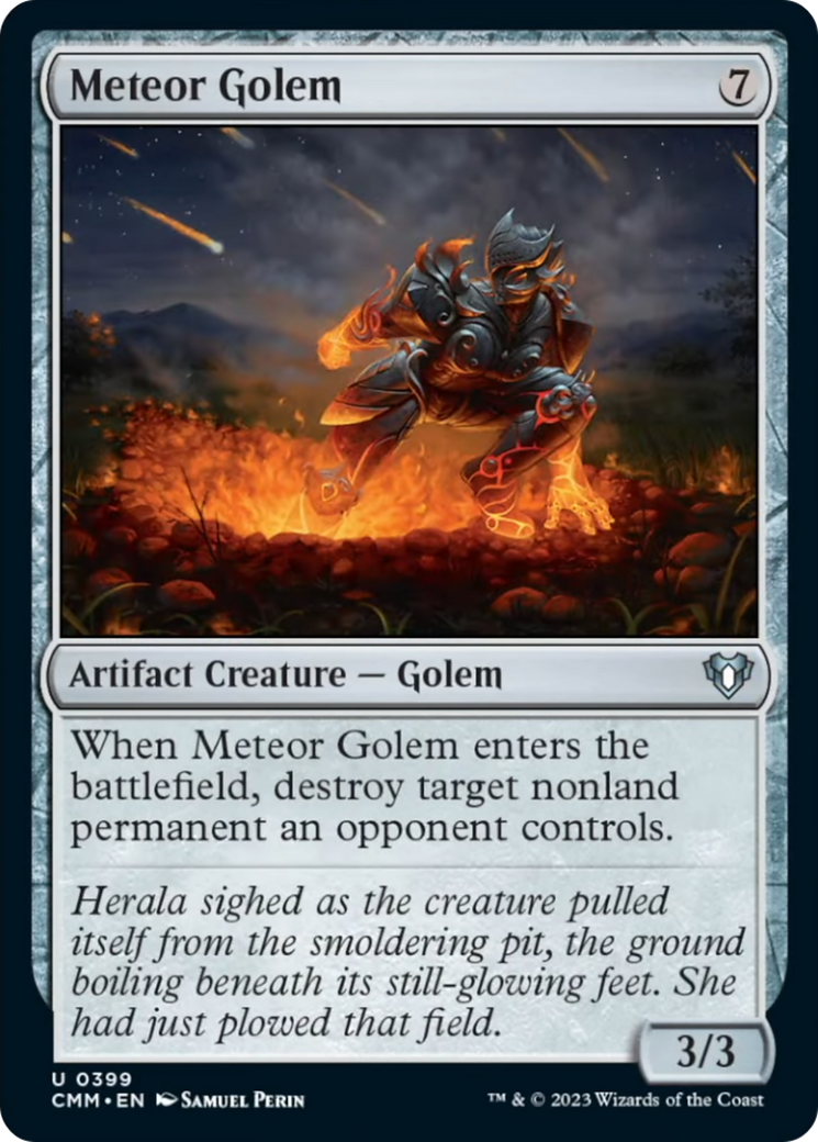 Meteor Golem (CMM-399) - Commander Masters [Uncommon]