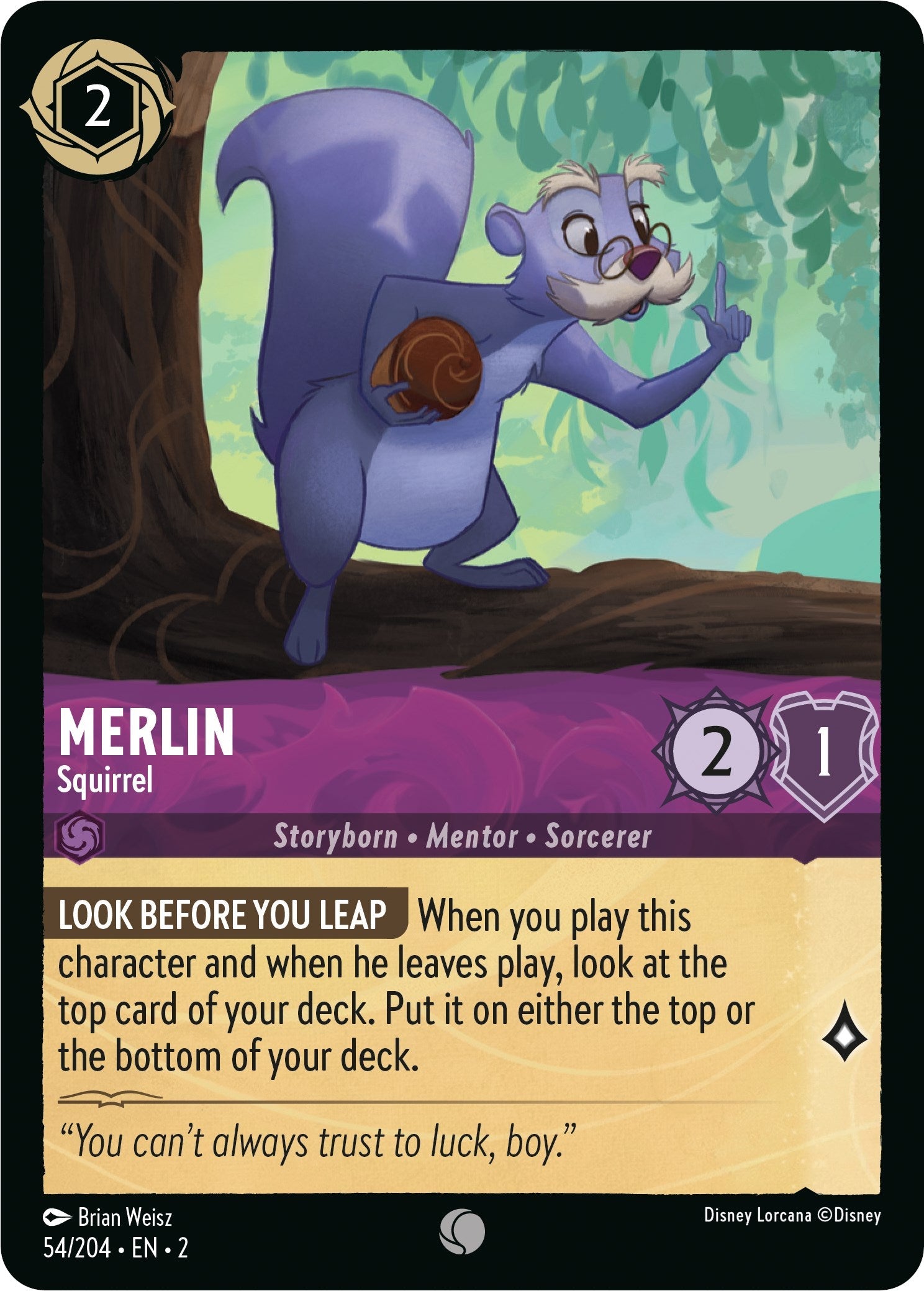 Merlin - Squirrel (54/204) - Rise of the Floodborn  [Common]