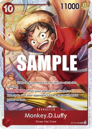 Monkey.D.Luffy (006) (ST10-006) - Ultra Deck: The Three Captains Foil [Super Rare]