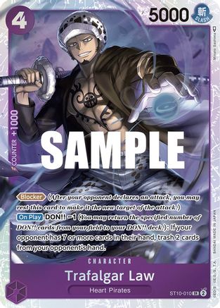 Trafalgar Law (010) (ST10-010) - Ultra Deck: The Three Captains Foil [Super Rare]