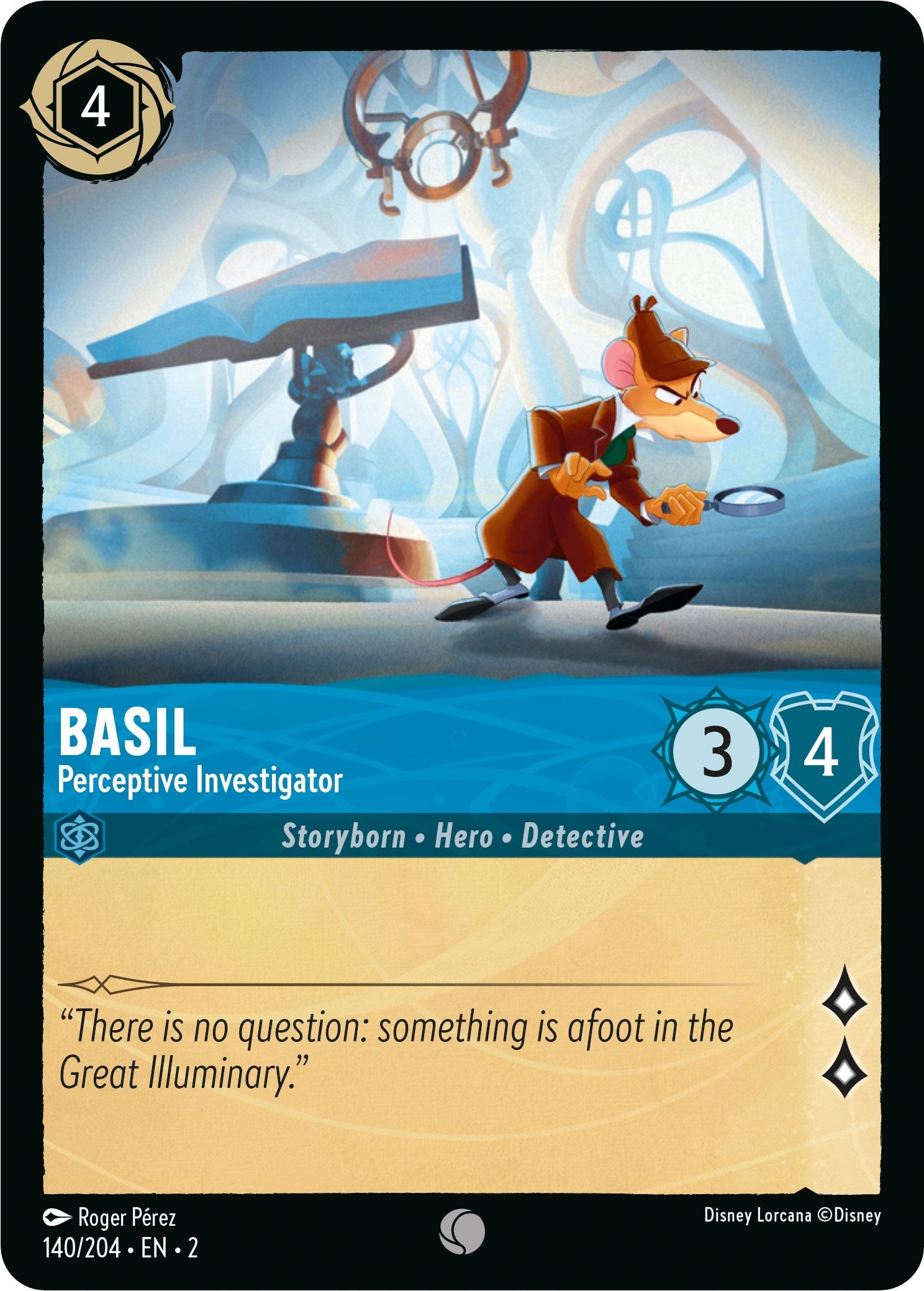 Basil - Perceptive Investigator (140/204) - Rise of the Floodborn  [Common]