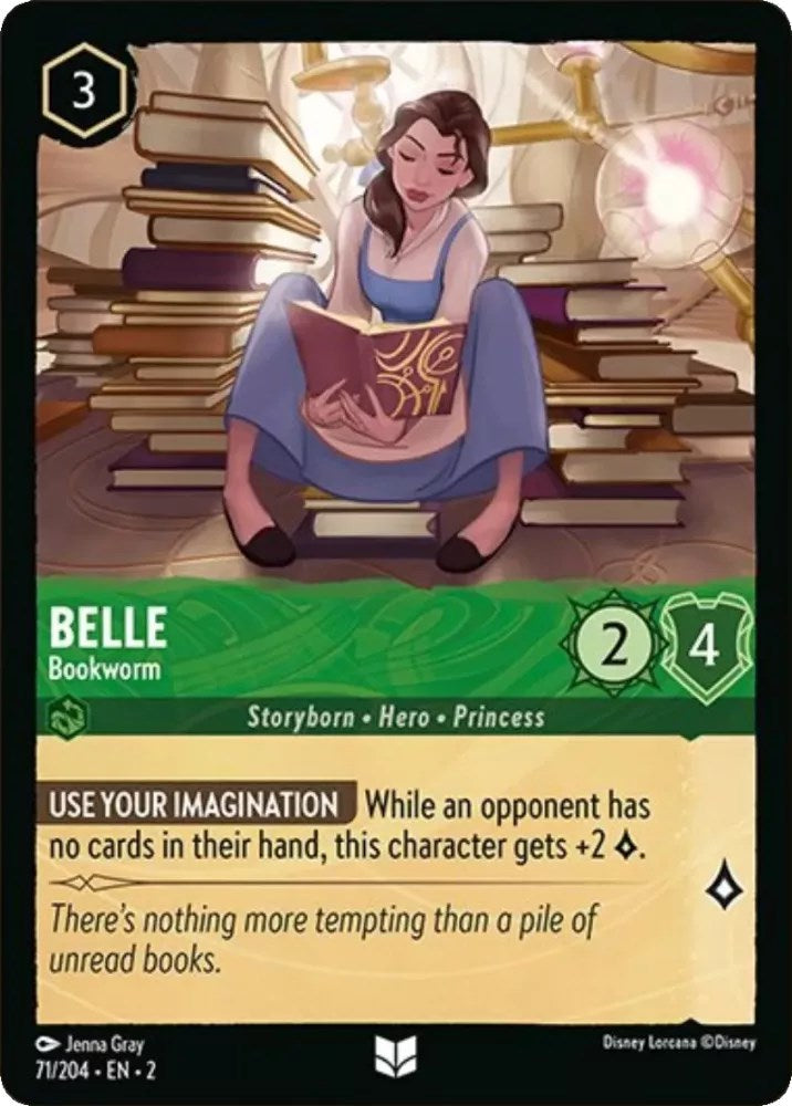 Belle - Bookworm (71/204) - Rise of the Floodborn  [Uncommon]