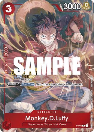 Monkey.D.Luffy (006) (CS 2023 Celebration Pack) (P-006) - One Piece Promotion Cards Foil [Promo]