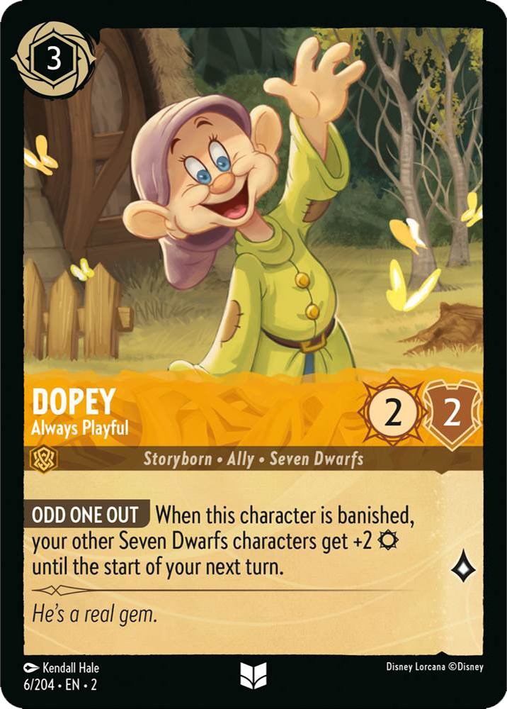 Dopey - Always Playful (6/204) - Rise of the Floodborn  [Uncommon]