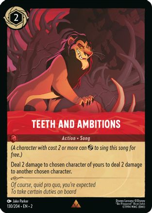 Teeth and Ambitions (130/204) - Rise of the Floodborn Cold Foil [Rare]