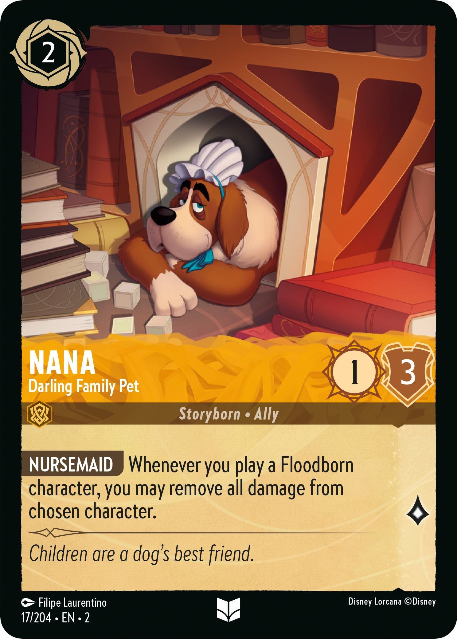 Nana - Darling Family Pet (17/204) - Rise of the Floodborn  [Uncommon]