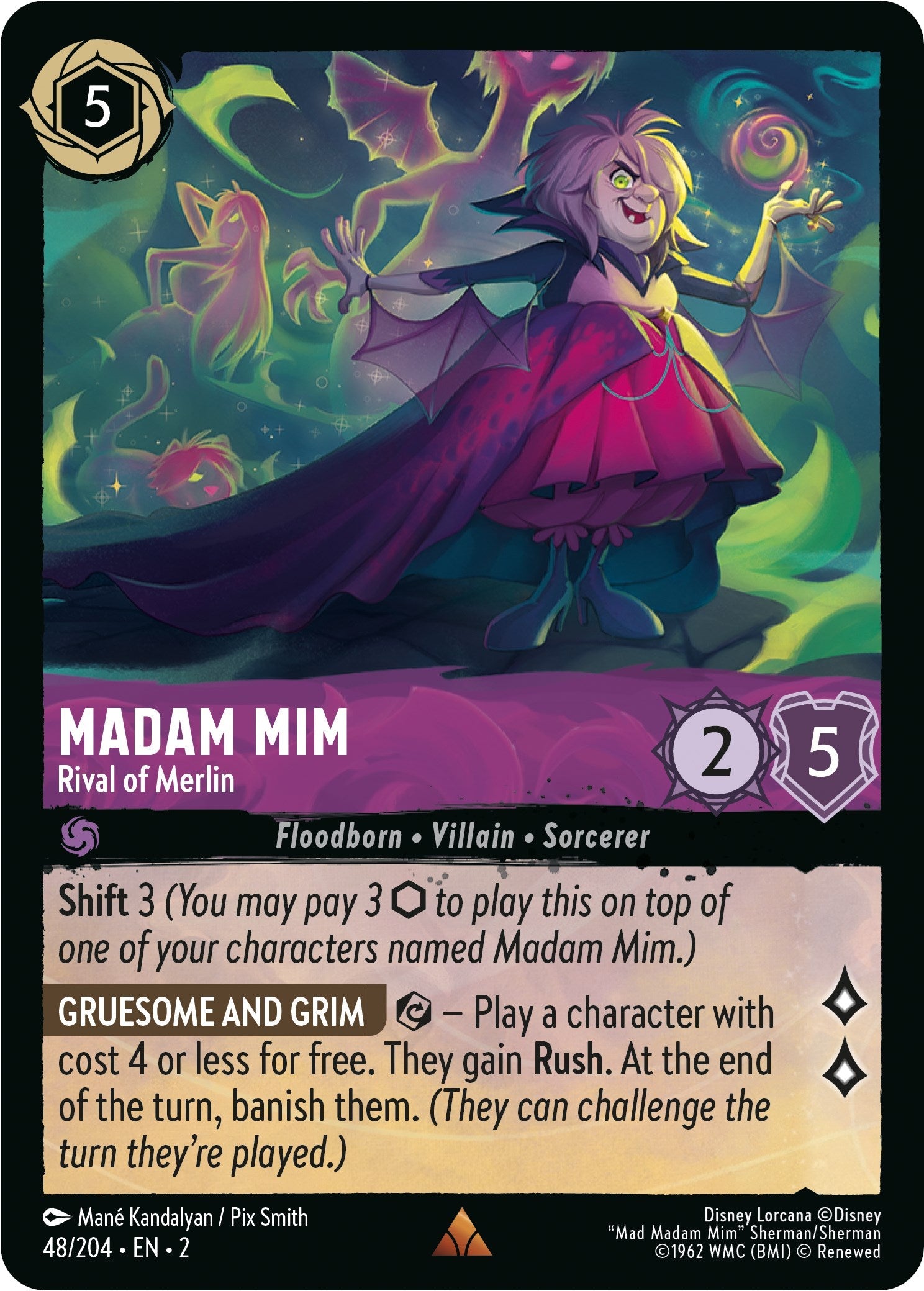 Madam Mim - Rival of Merlin (48/204) - Rise of the Floodborn  [Rare]