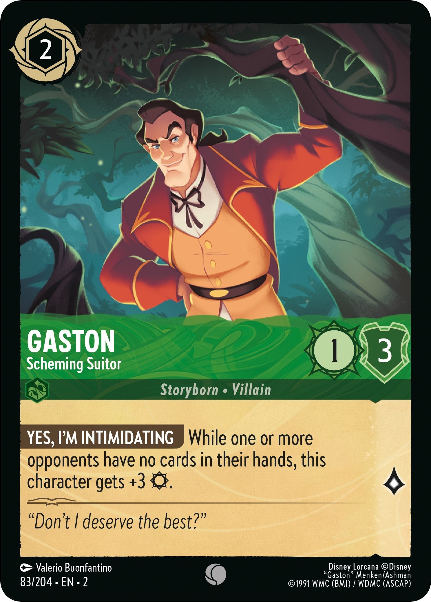 Gaston - Scheming Suitor (83/204) - Rise of the Floodborn  [Common]