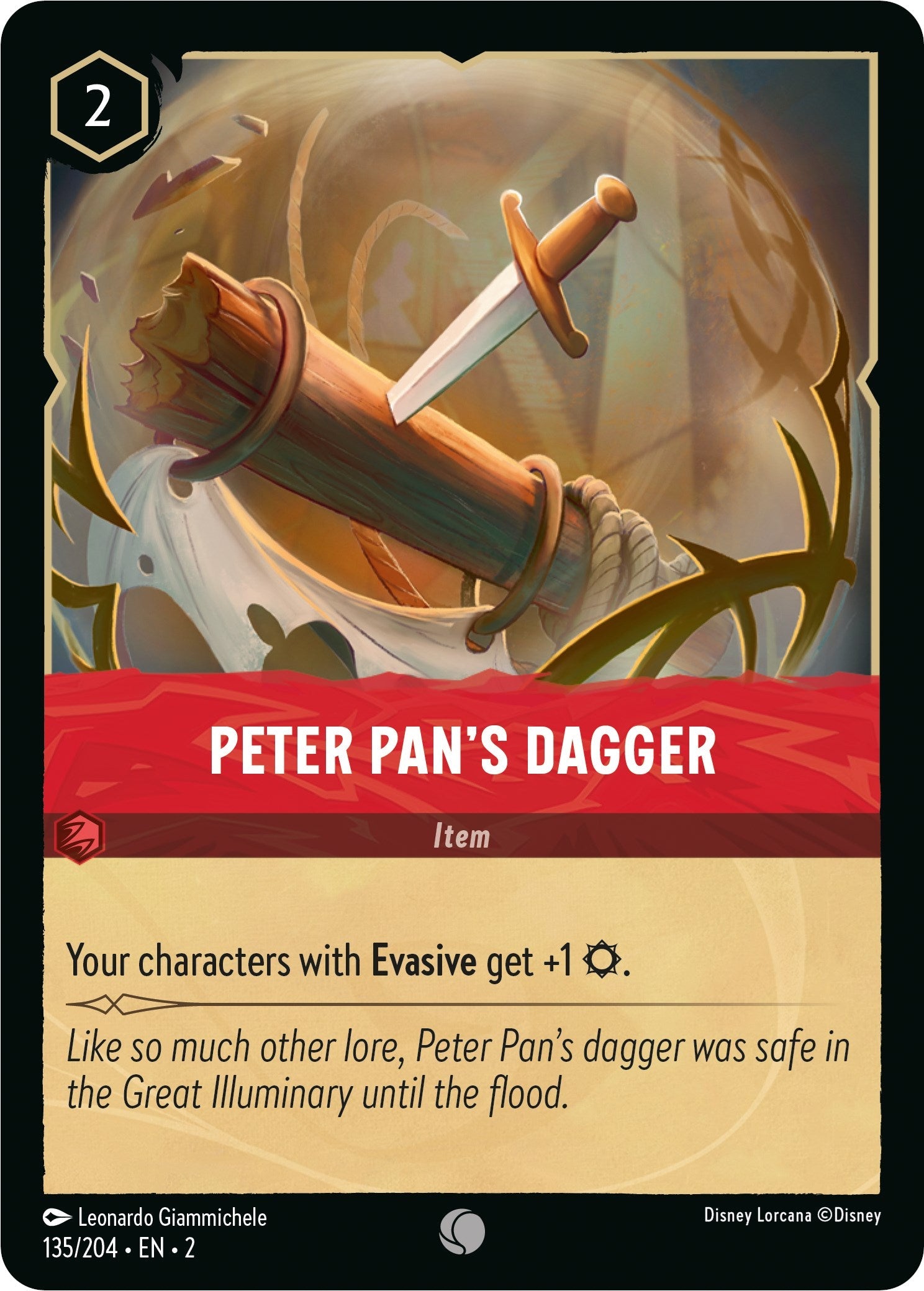 Peter Pan's Dagger (135/204) - Rise of the Floodborn  [Common]