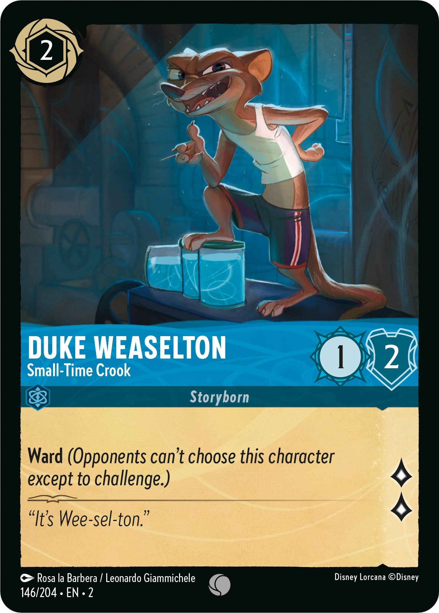 Duke Weaselton - Small-Time Crook (146/204) - Rise of the Floodborn  [Common]