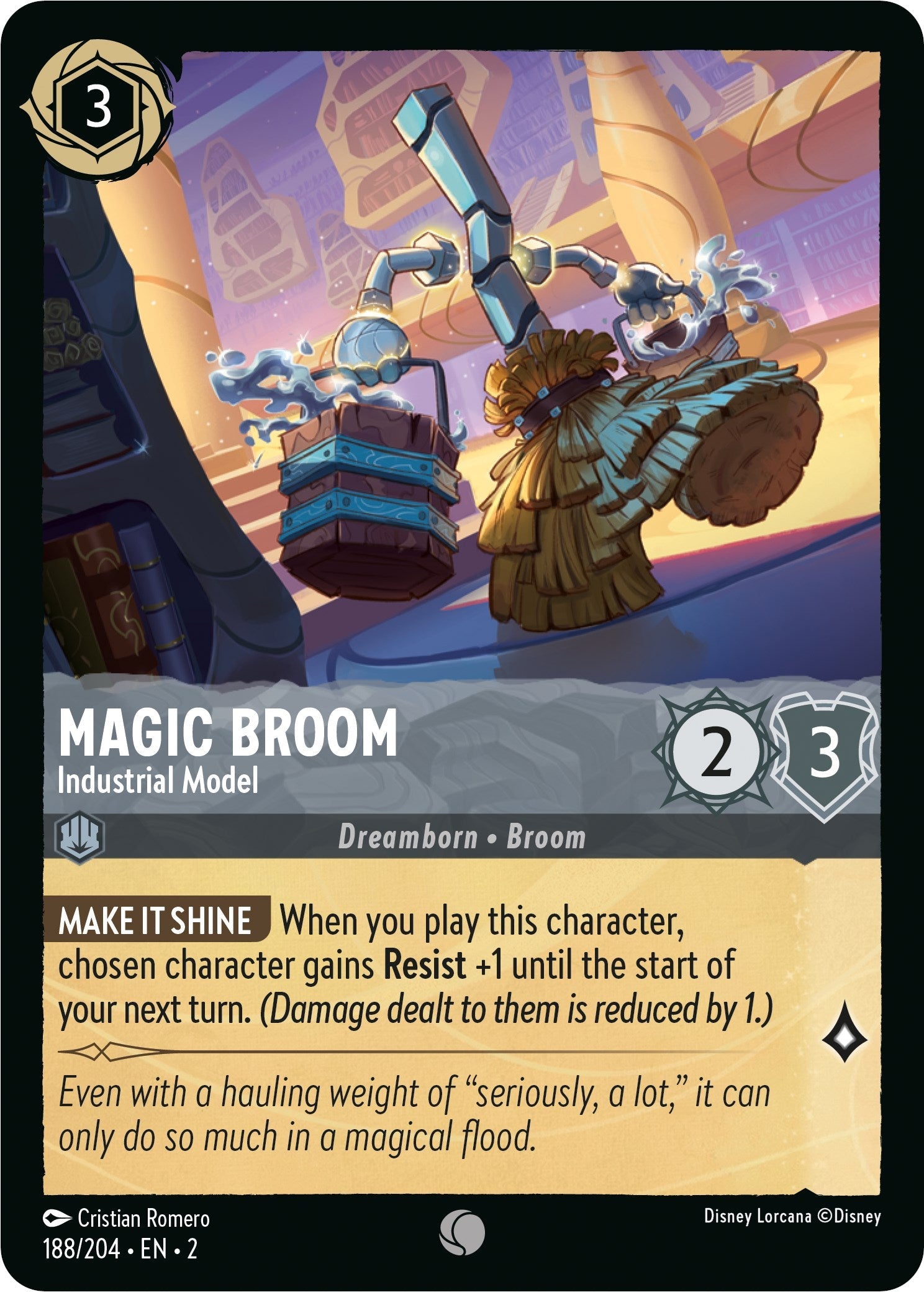 Magic Broom - Industrial Model (188/204) - Rise of the Floodborn  [Common]