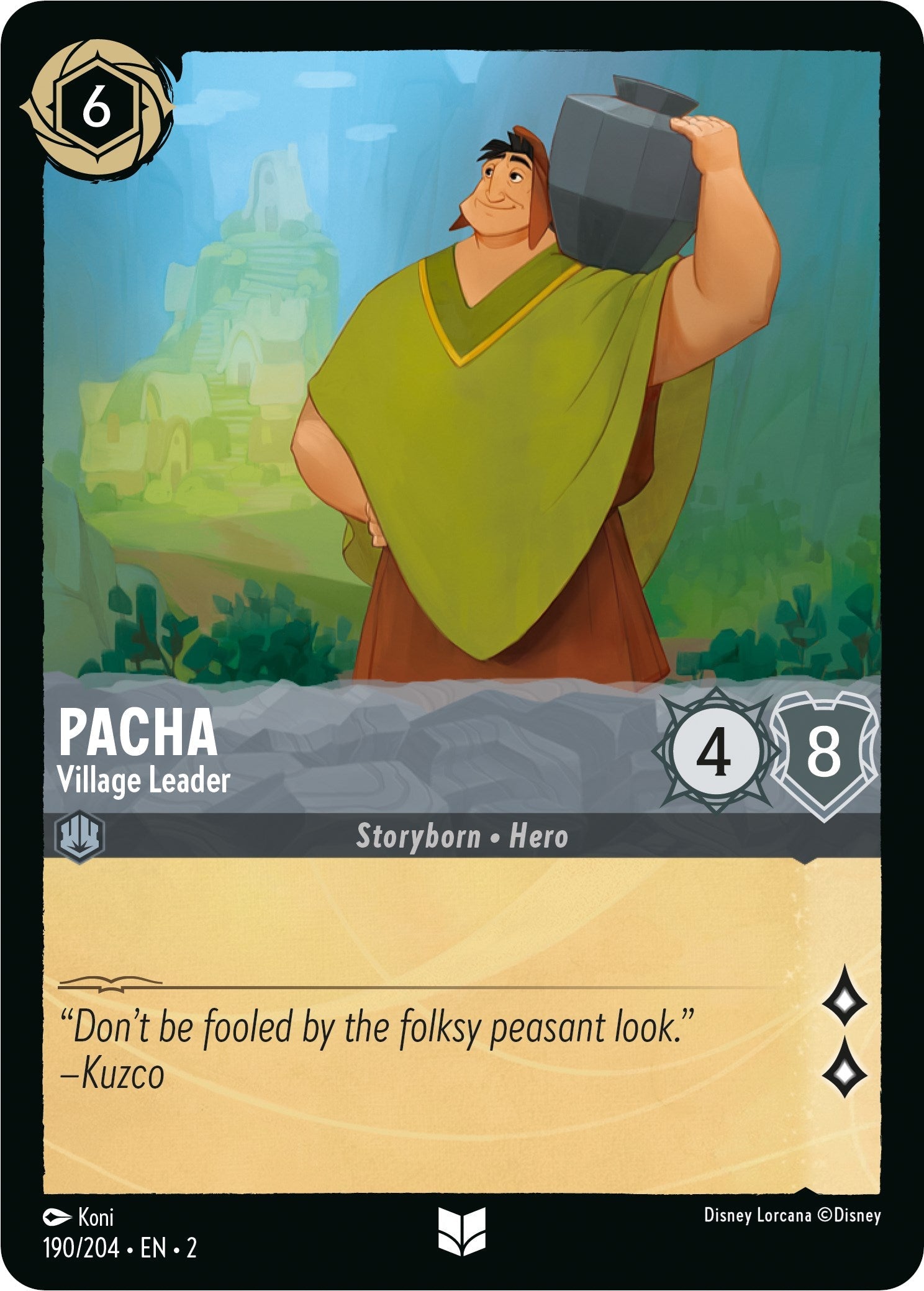 Pacha - Village Leader (190/204) - Rise of the Floodborn  [Uncommon]