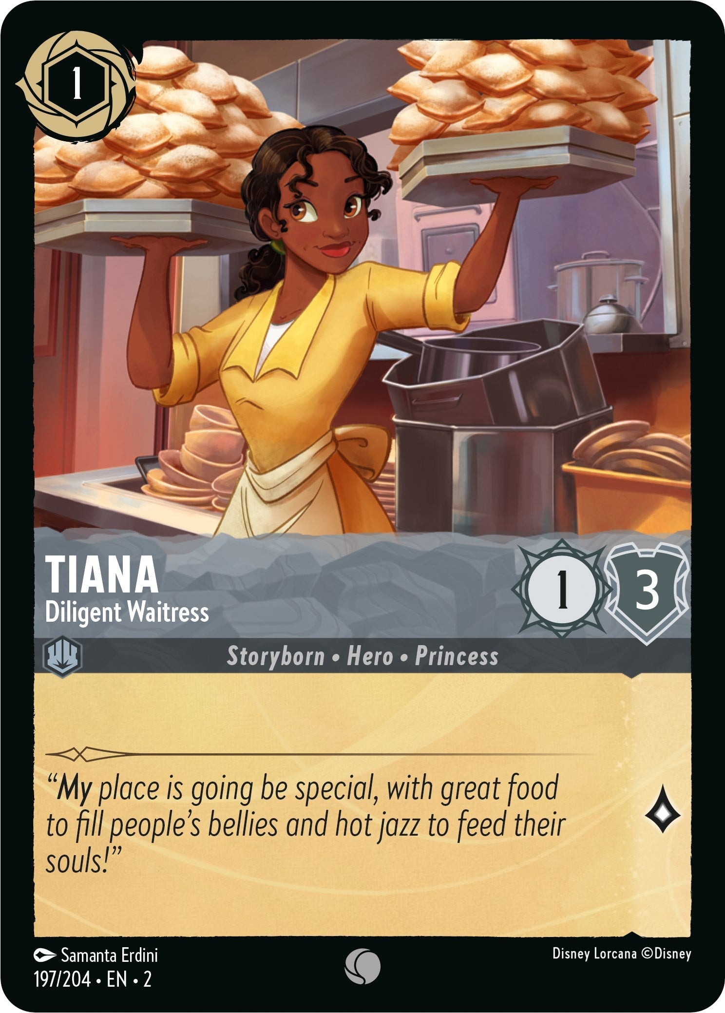 Tiana - Diligent Waitress (197/204) - Rise of the Floodborn  [Common]