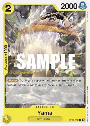 Yama (OP05-113) - Awakening of the New Era: 1st Anniversary Tournament Cards  [Common]