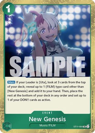 New Genesis (ST11-004) - Starter Deck 11: Uta Foil [Super Rare]