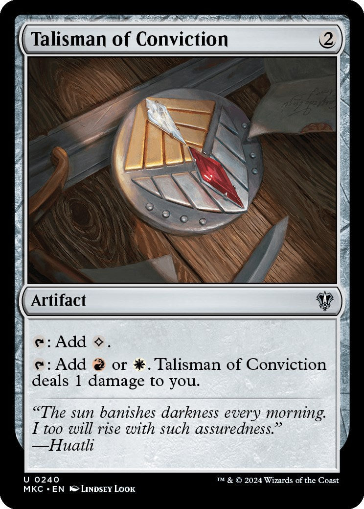 Talisman of Conviction (MKC-240) - Murders at Karlov Manor Commander [Uncommon]