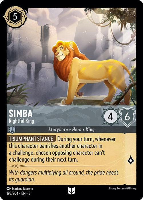 Simba - Rightful King (193/204) - Into the Inklands  [Uncommon]