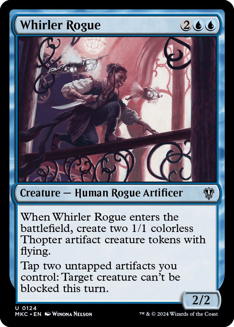 Whirler Rogue (MKC-124) - Murders at Karlov Manor Commander [Uncommon]