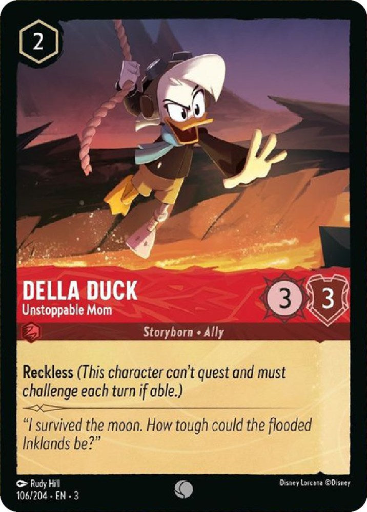 Della Duck - Unstoppable Mom (106/204) - Into the Inklands  [Common]