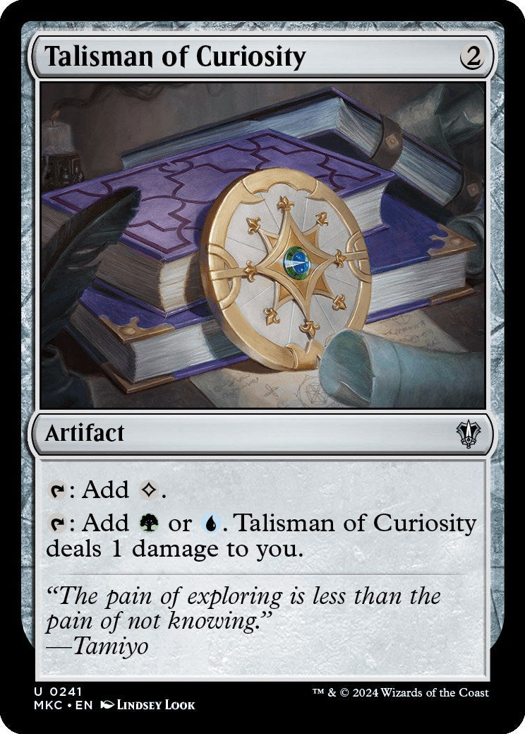 Talisman of Curiosity (MKC-241) - Murders at Karlov Manor Commander [Uncommon]