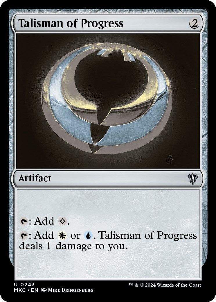 Talisman of Progress (MKC-243) - Murders at Karlov Manor Commander [Uncommon]