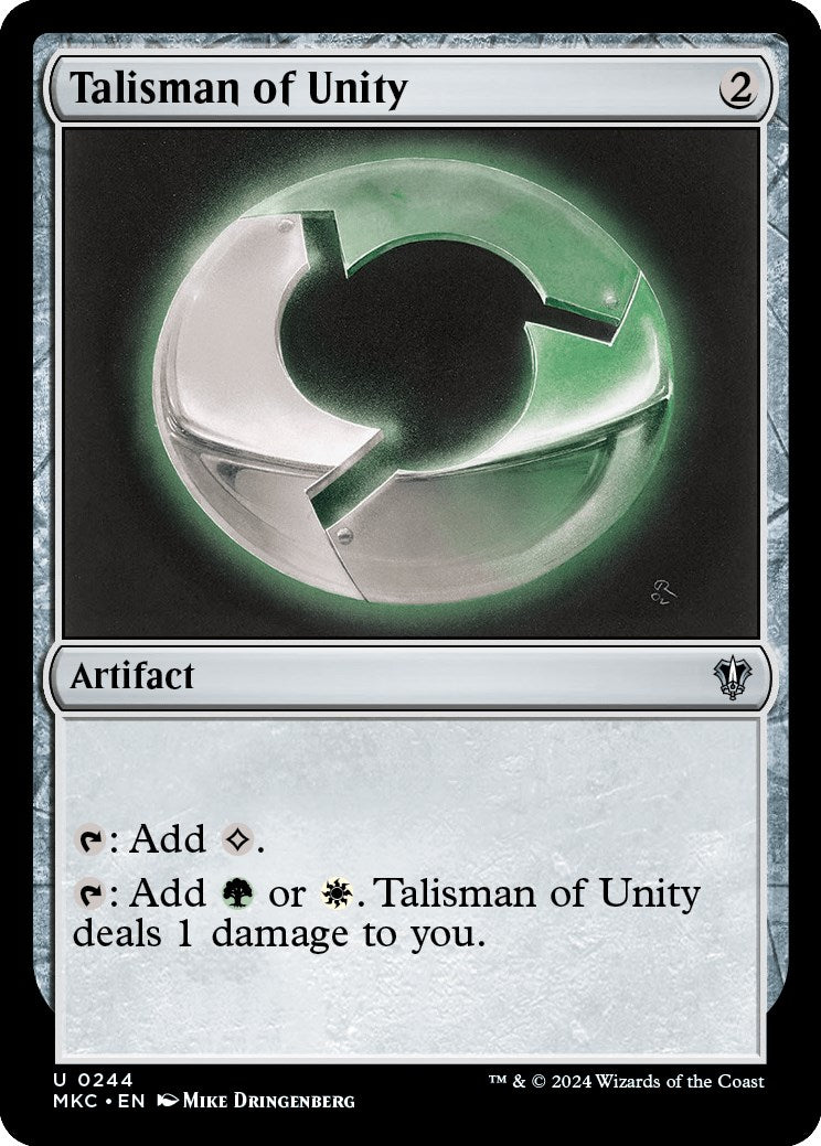 Talisman of Unity (MKC-244) - Murders at Karlov Manor Commander [Uncommon]