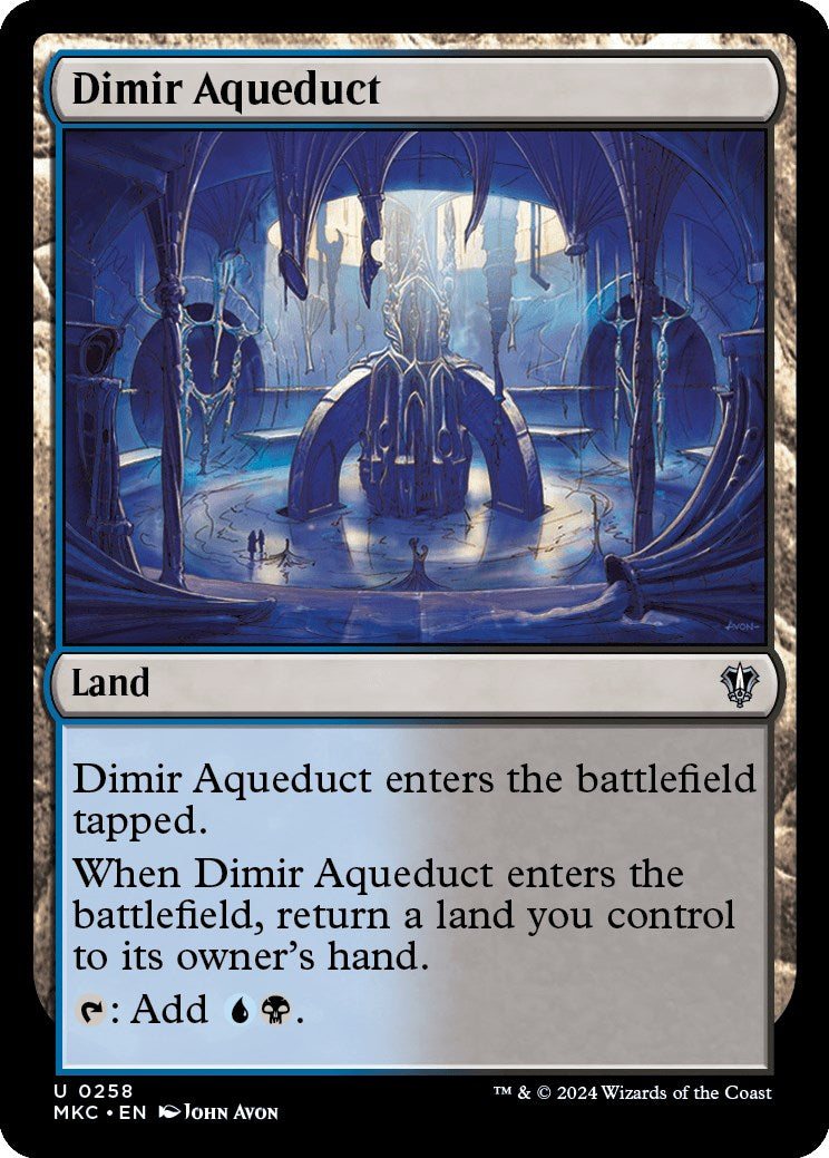 Dimir Aqueduct (MKC-258) - Murders at Karlov Manor Commander [Uncommon]