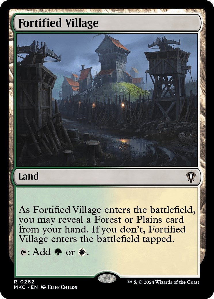 Fortified Village (MKC-262) - Murders at Karlov Manor Commander [Rare]