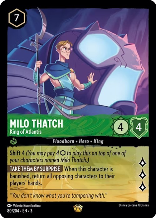 Milo Thatch - King of Atlantis (80/204) - Into the Inklands  [Legendary]