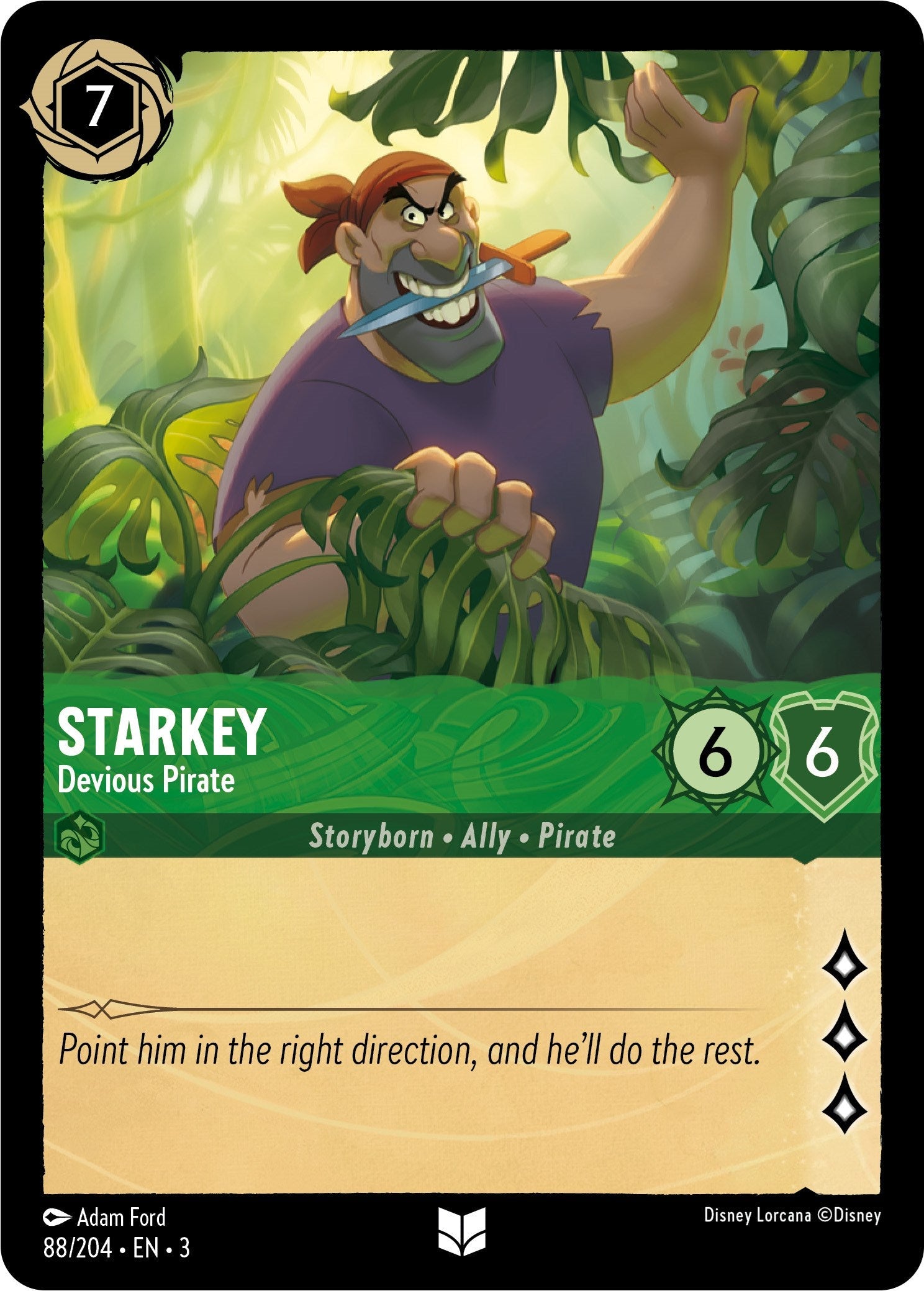 Starkey - Devious Pirate (88/204) - Into the Inklands  [Uncommon]