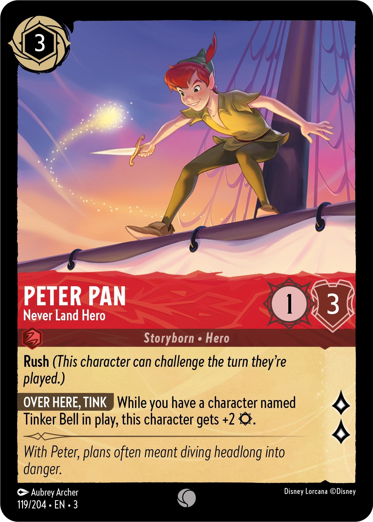 Peter Pan - Never Land Hero (119/204) - Into the Inklands  [Common]