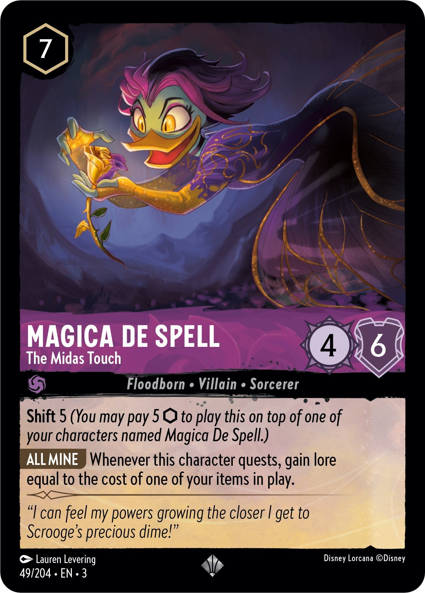 Magica De Spell - The Midas Touch (49/204) - Into the Inklands  [Super Rare]