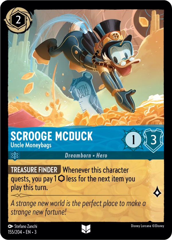 Scrooge McDuck - Uncle Moneybags (155/204) - Into the Inklands  [Uncommon]