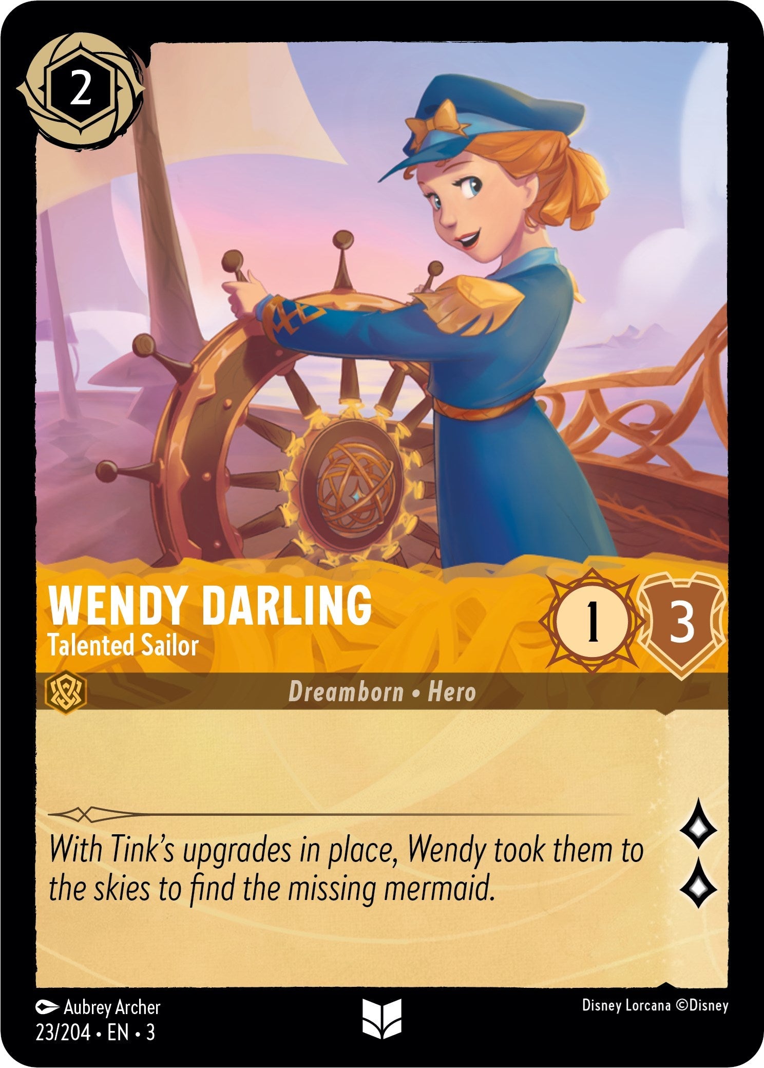 Wendy Darling - Talented Sailor (23/204) - Into the Inklands  [Uncommon]