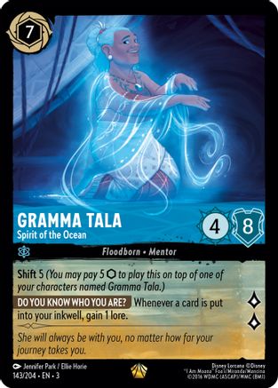 Gramma Tala - Spirit of the Ocean (143/204) - Into the Inklands  [Legendary]