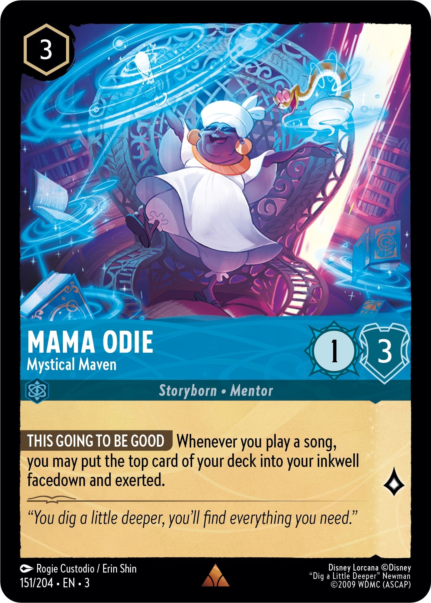 Mama Odie - Mystical Maven (151/204) - Into the Inklands  [Rare]