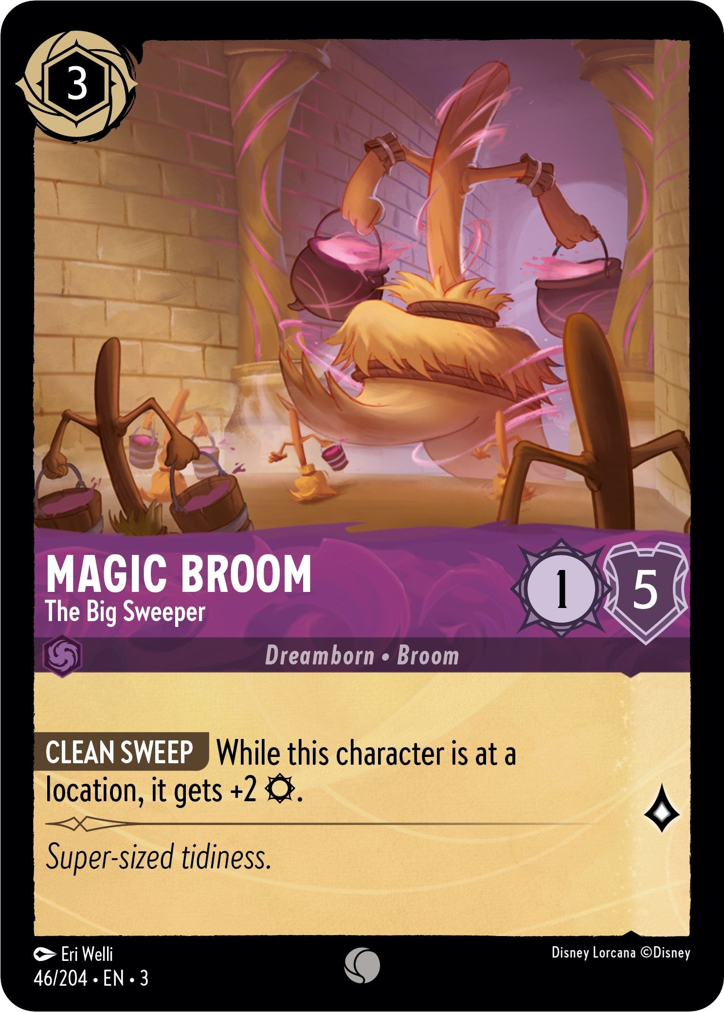 Magic Broom - The Big Sweeper (46/204) - Into the Inklands  [Common]