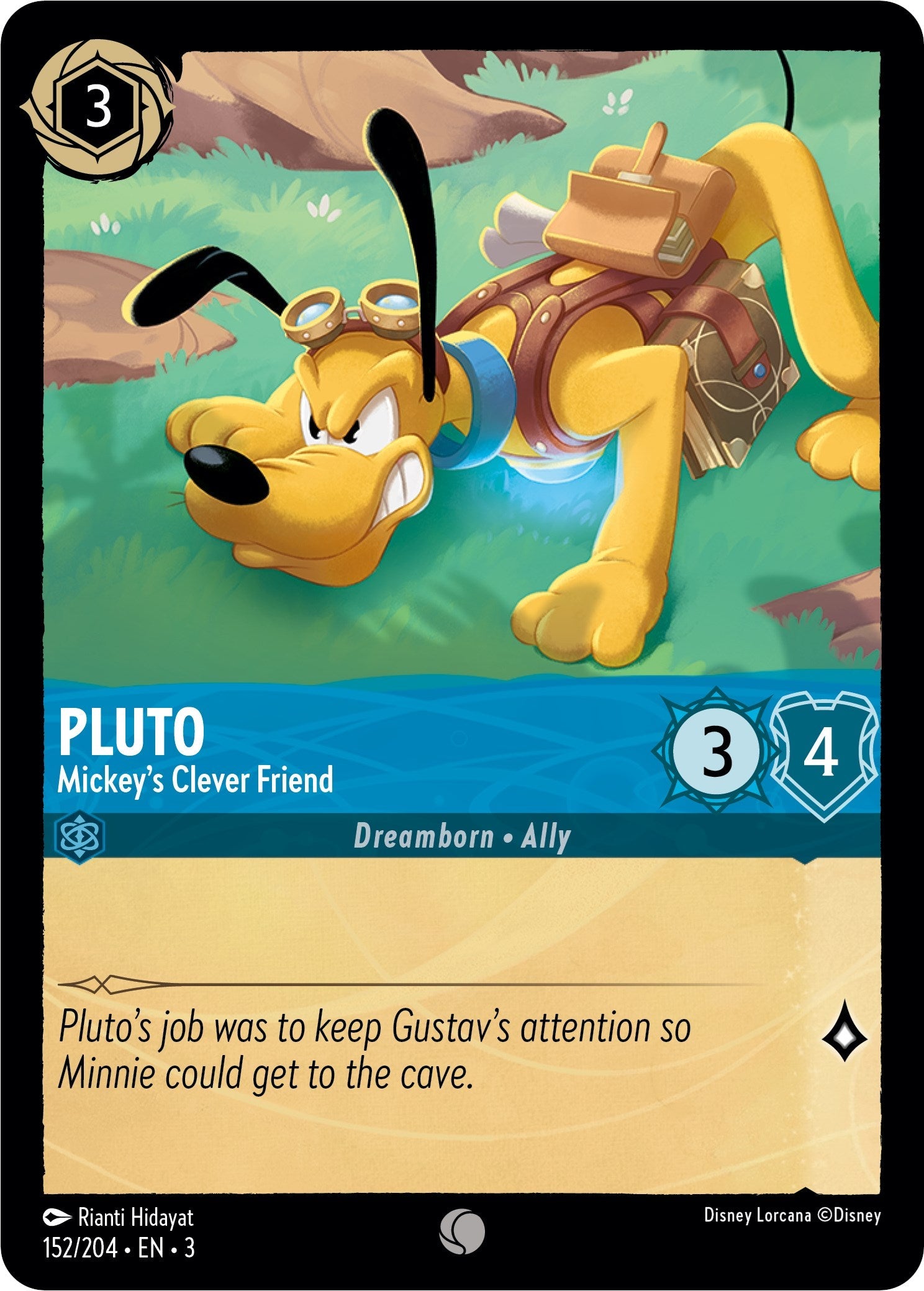 Pluto - Mickey's Clever Friend (152/204) - Into the Inklands  [Common]