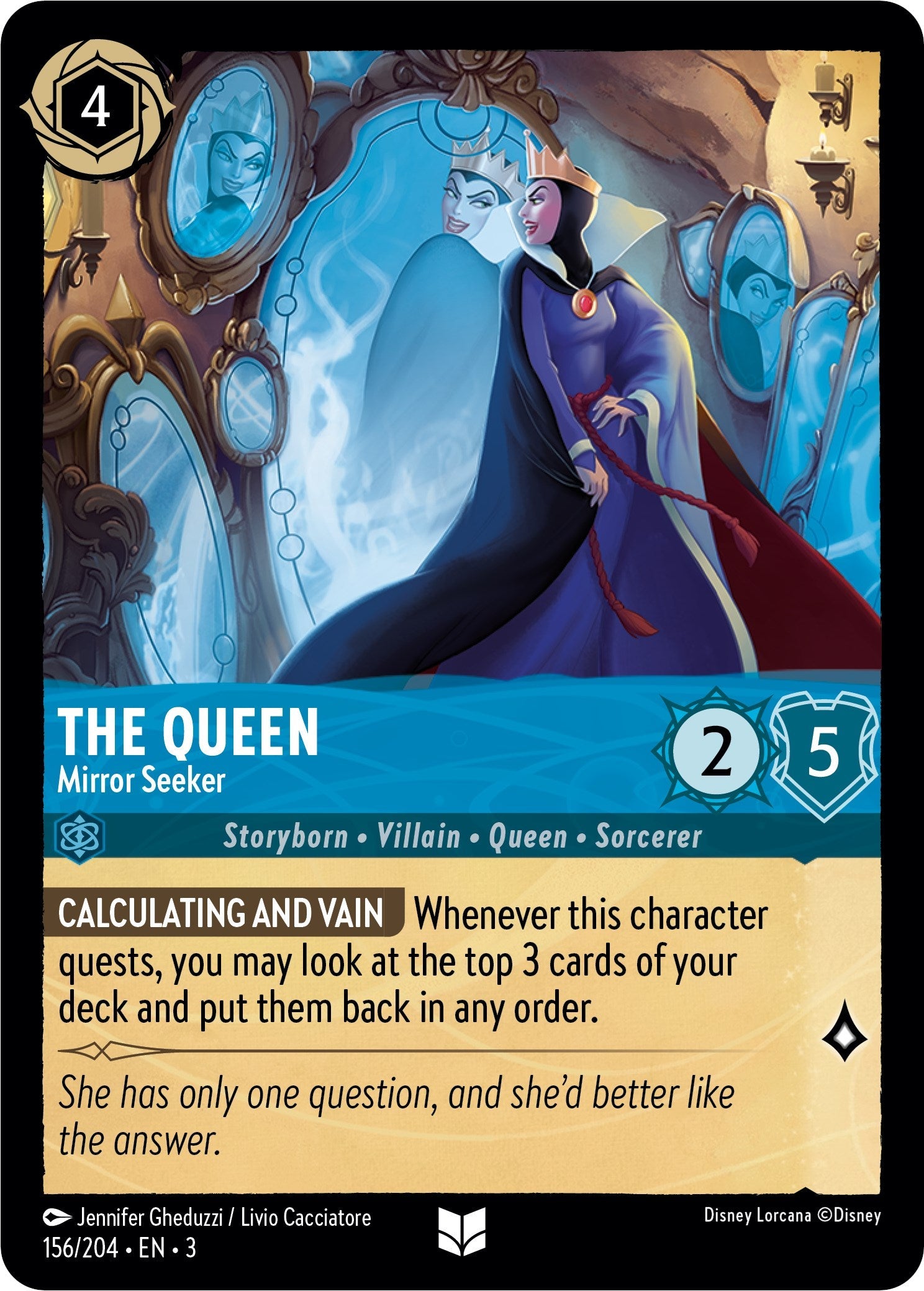 The Queen - Mirror Seeker (156/204) - Into the Inklands  [Uncommon]